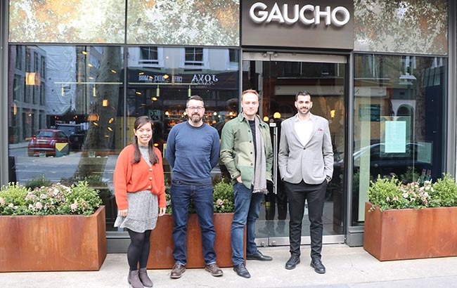 L‐r: Melita Kiely, Matt Chambers, Matt Neal and Evan Prousaefs