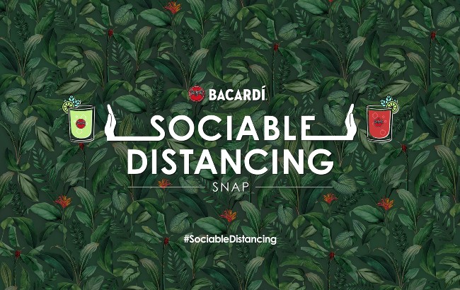 Bacardi snapchat social distancing