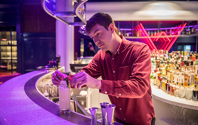 Super Lyan bar manager Dan Garnell