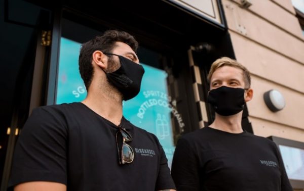 Discarded makes masks from wasted milk