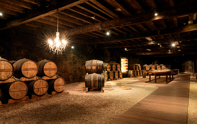 Mature outlook: Cognac maturing in barrels