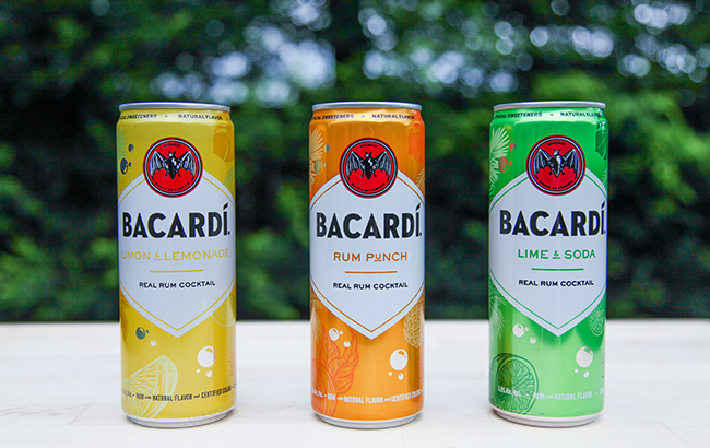 Bacardi created three rum RTDs