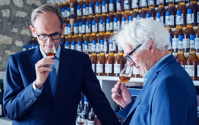 Charles Braastad nosing Cognac