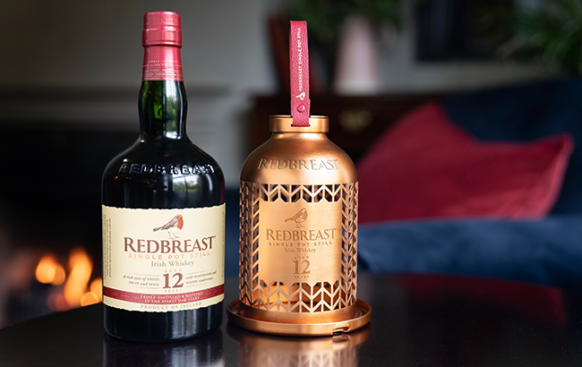 The case can be removed from the Redbreast bottle and filled with bird feed