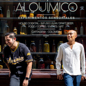 Yeferson Avila Rodriguez and Jean Trinh, co-owners of Alquímico bar