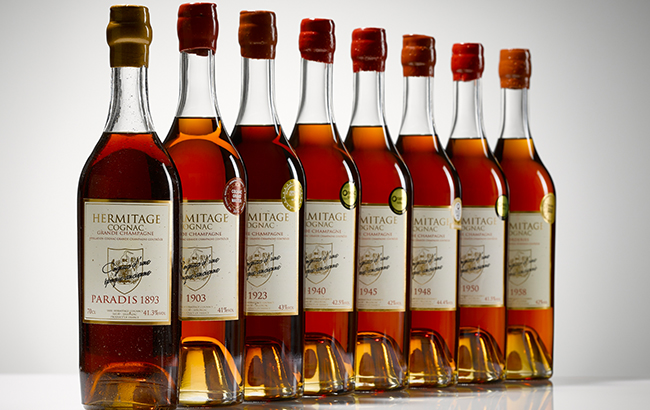 Paradis row: a line-up of Cognac vintages from Hermitage