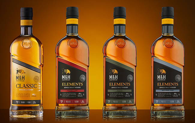 Milk & Honey’s portfolio includes the Classic single malt whisky and The Element Series