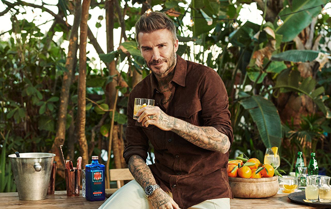 David Beckham and Haig Club Mediterranean Orange