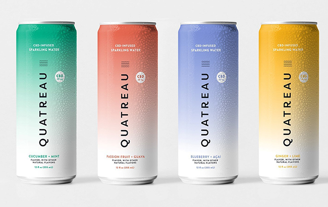 CBD-infused sparkling water brand Quatreau