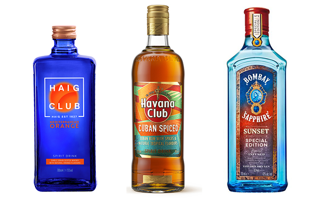 Haig Club, Havana Club and Bombay Sapphire