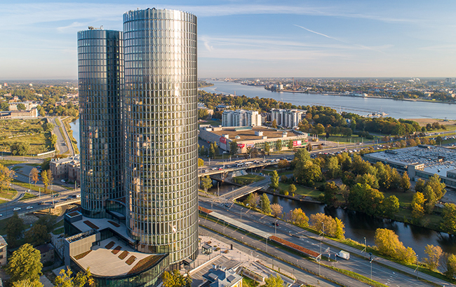 Z-Towers in Riga, Latvia