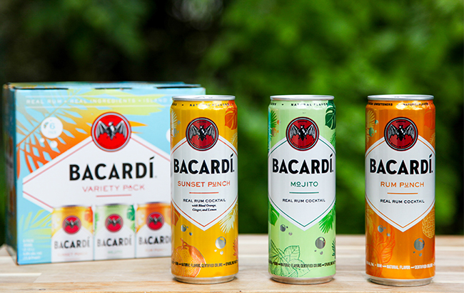 Business cocktails Spirits new Bacardi unveils The - canned