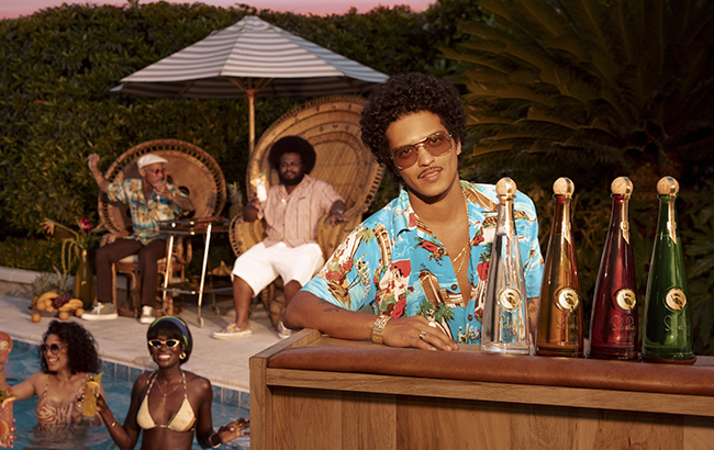 Bruno Mars with his Selvarey Rum range