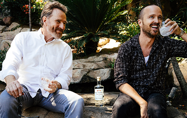 Actors Bryan Cranston and Aaron Paul