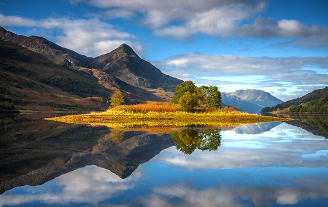 Loch Leven in Scotland