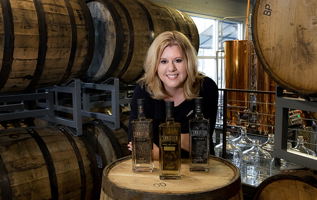 Melissa Katrincic, president and CEO of Durham Distillery