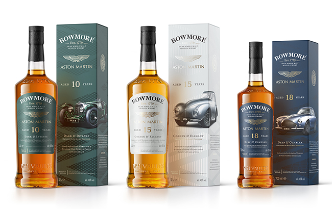 Bowmore's Designed by Aston Martin whisky range