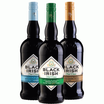 Black Irish cream liqueur