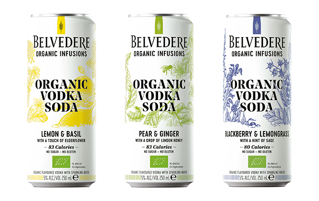 Belvedere Vodka has released Belvedere Organic Infusions