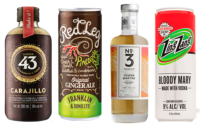 Four award-winning RTD cocktails