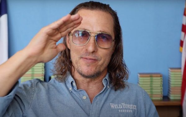 Matthew McConaughey thanks bartenders