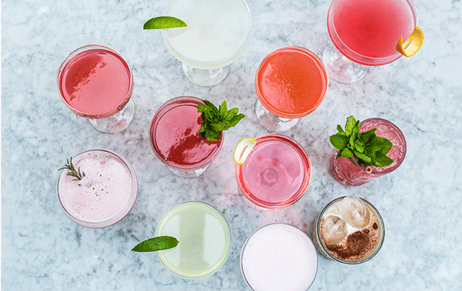 Our round-up features nine cocktail recipes