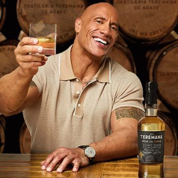 Dwayne Johnson with Teremana Tequila's Añejo expression