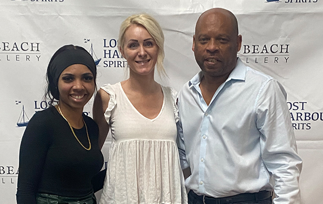 Victor George Spirits founder with Jolyn Harvey and Summer Piep