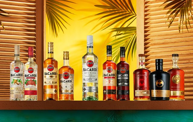 The Bacardi rum range