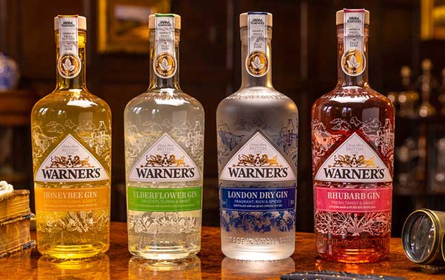 Warner's gin range