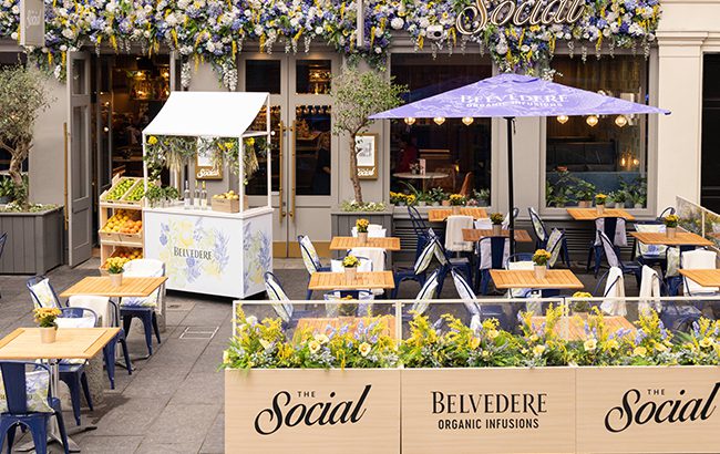 Belvedere Organics terrace has opened at The Social