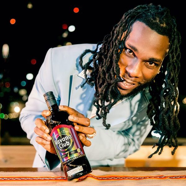 Burna Boy partners on Havana Club 7 bottle