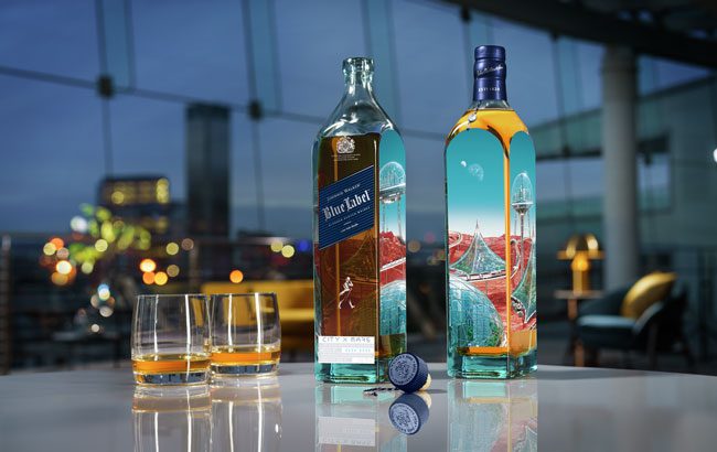 Johnnie Walker cities of the future bottles