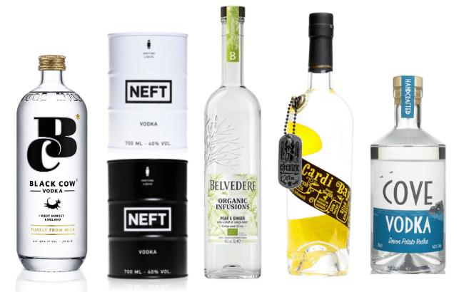 Award-winning vodkas