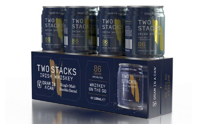 two stacks dram in a can - irish whiskey