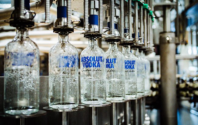 Absolut bottles