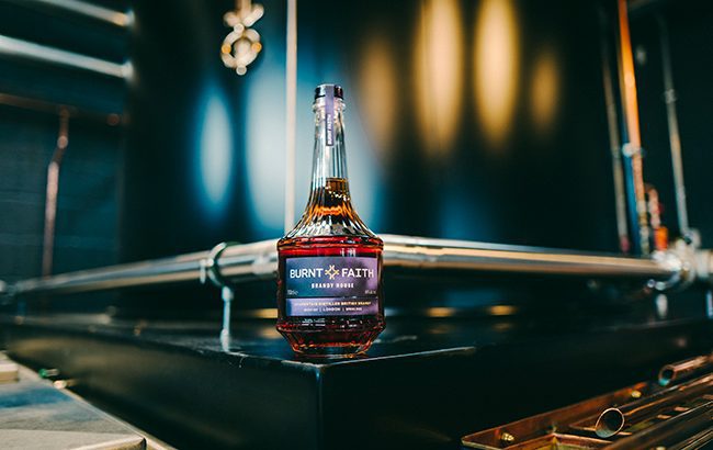 The first release: Burnt Faith Charentais Distilled British Brandy – Batch 001