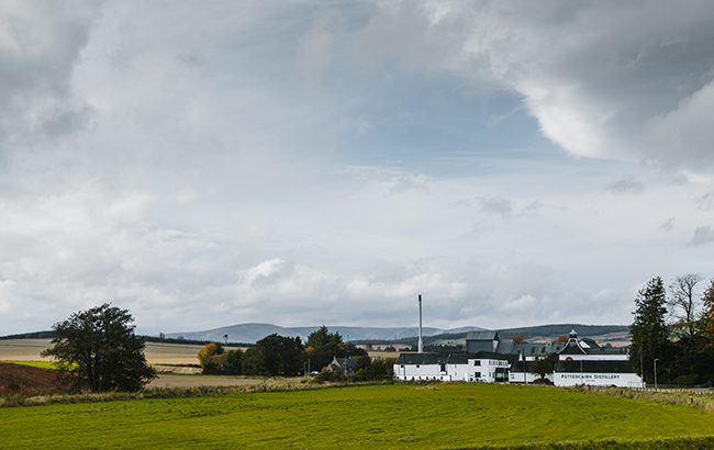 Fettercairn distillery, owned by Whyte & Mackay