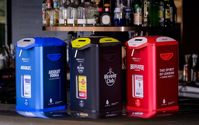 Pernod brands in Ecospirits packaging