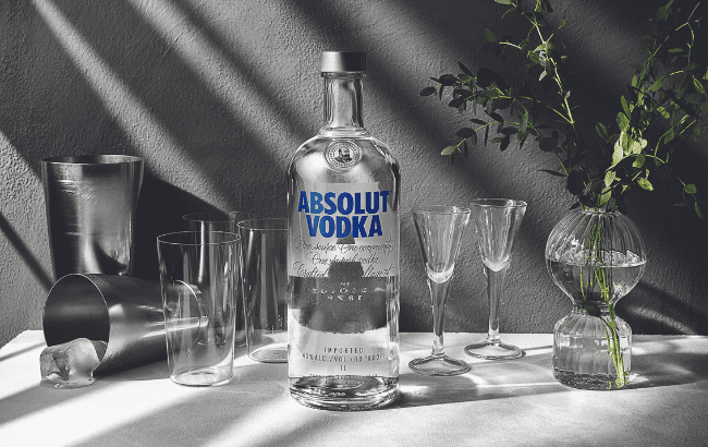 Absolut Vodka, owned by Pernod Ricard