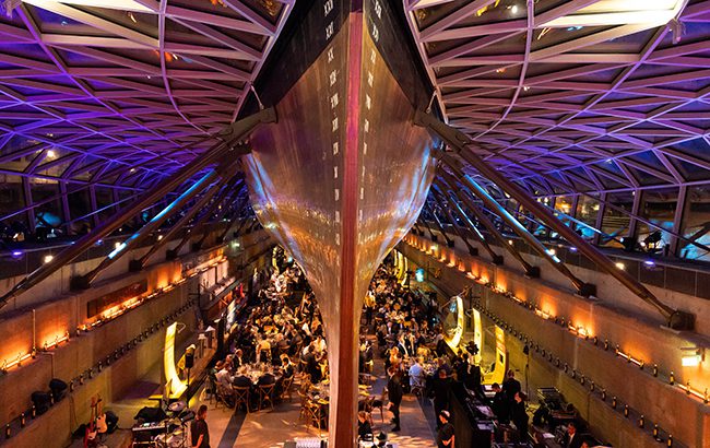 Cutty Sark whisky launch event on the Cutty Sark ship