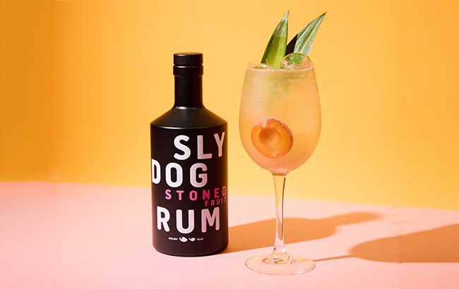 Sly Dog Stoned Fruits rum, in a spritz