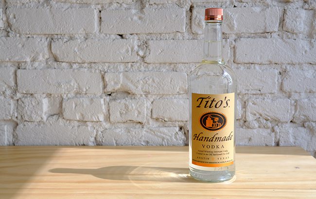 Tito's Handmade Vodka bottle