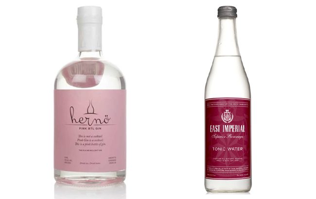 Hernö Pink Btl Gin and East Imperial Tonic Water