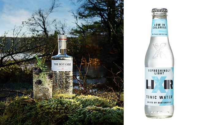 The Botanist gin and Lixir tonic