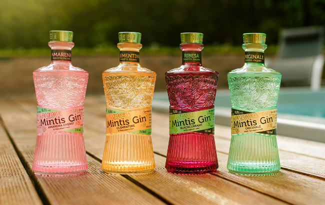 Mintis Gin bottles