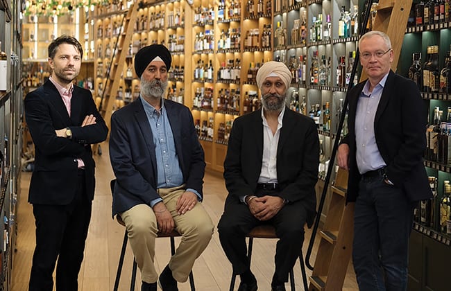 Nicolas Oudinot, Rajbir Singh, Sukhinder Singh and Olivier Gasperin