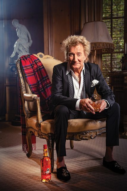 Sir Rod Stewart and Wolfie's whisky