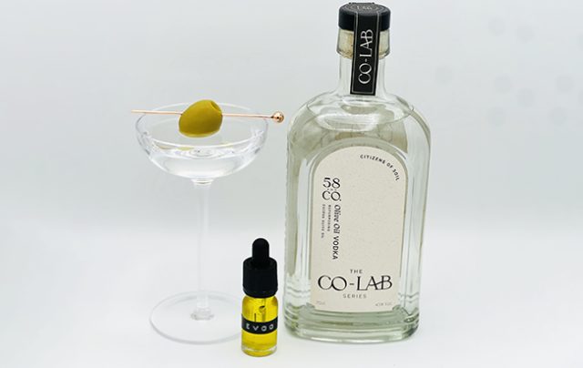 50 and Co Co Lab olive oil vodka