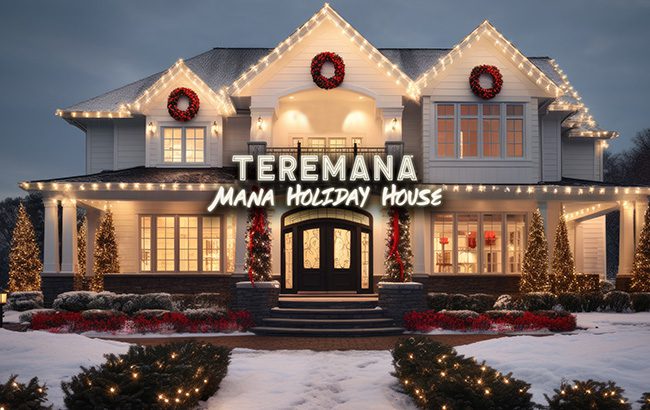 Mana Holiday House in December
